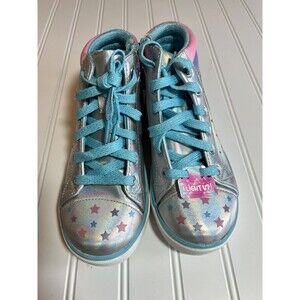 Kids Girls Unicorn High Top Light up Sneakers Shoes Size 3